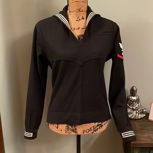 Vintage Navy male dress blue top. Size small.